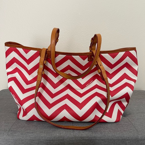 Dooney and Bourke Chevron Tote - Picture 3 of 11